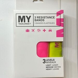 Pink & Yellow Resistance Bands - 3 Levels